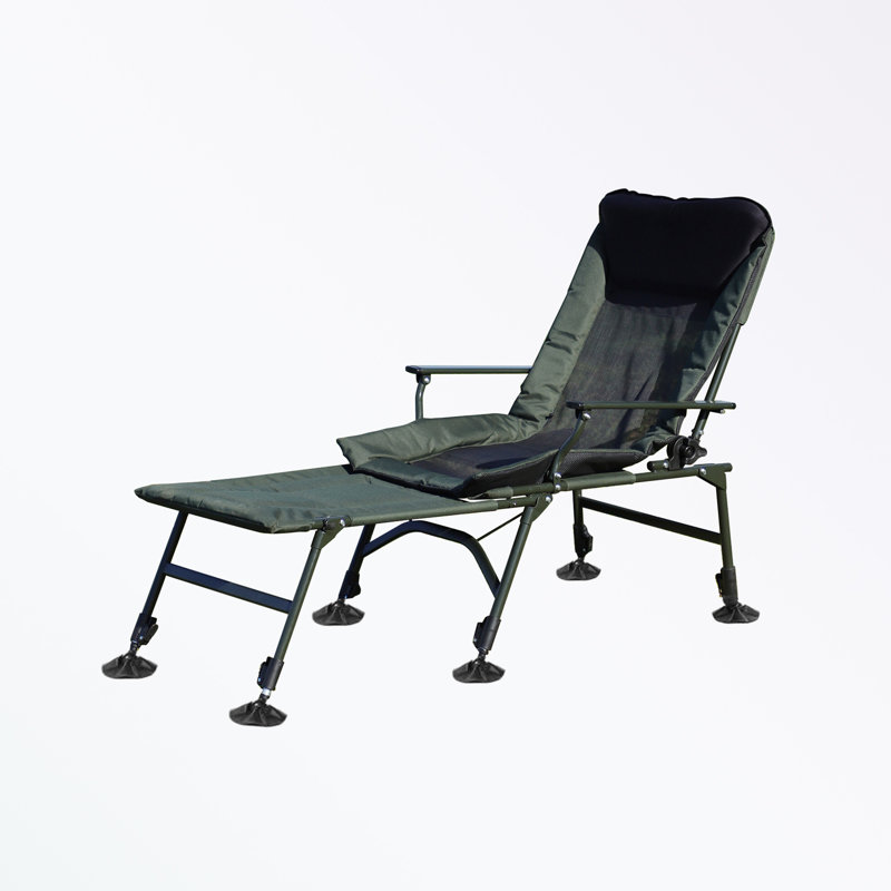 Folding Reclining Camping Chair with Adjustable backrest and sturdy legs
