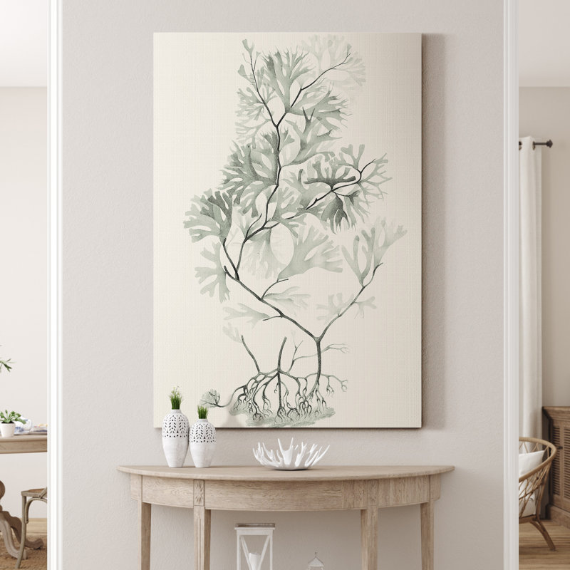 « Sauge Green algue VI », reproduction d’art sur toile tendue, H 48 po x l 32 po x P 1 po