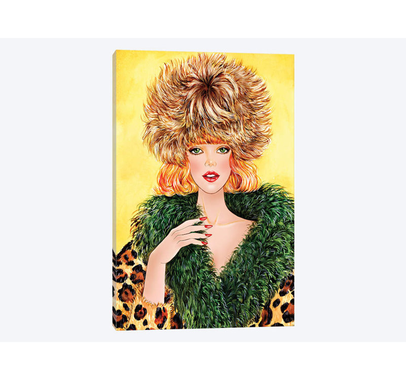 « confortable sonia rykiel », impression sur toile, H 40 po x l 26 po x P 1,5 po, Toile tendue, Pas de tapis