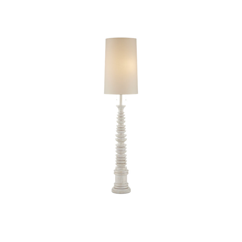 Malayan White Floor Lamp