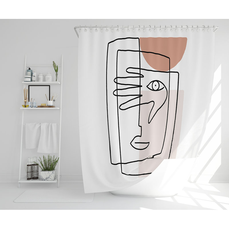 Elixabeth 13 Piece Polyester Shower Curtain Set
