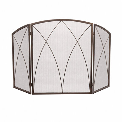 3 fold matte arch top cathedral screen