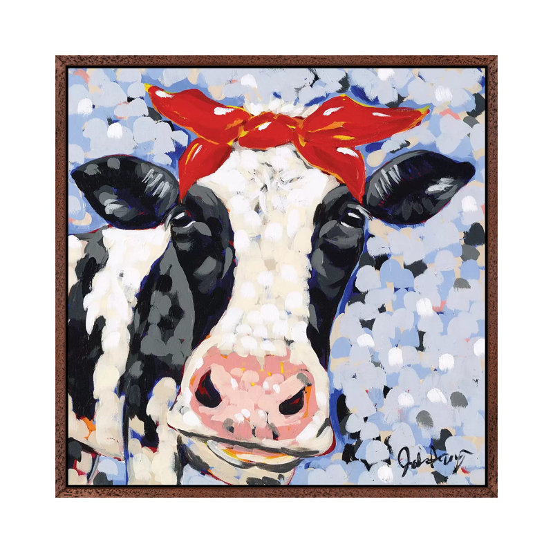 Bessie by Jodi Augustine - Painting on Canvas, Brown Framed, 93.98cm H x 93.98cm W x 3.81cm D