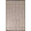 Tapis oriental ivoire à rayures marocaines 6 x 10