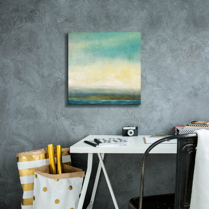 " Blue Tide " by Suzanne Nicoll, 18" H x 18" W x 0.75" D