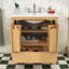 Modern Bathroom Vanity with Soft-Closing Storage, Adjustable Shelf and Durable Ceramic Sink-301576872