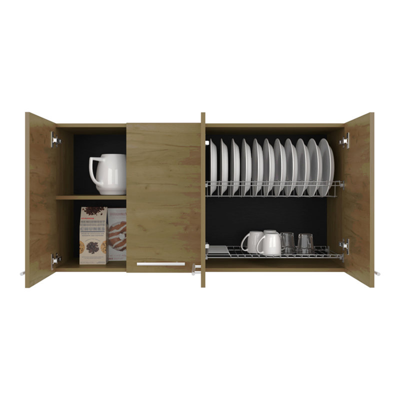 Armoire de cuisine Durham, cuisine, Macadamia, Beige, H 23,6 po x l 47,2 po x P 13,2 po