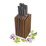 Frieling Zassenhaus 12 Slot Walnut Knife Block