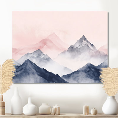 Art mural sur toile Blush Sky Peaks I