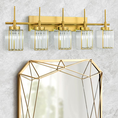Edgars Modern Crystal Dimmable Vanity Light