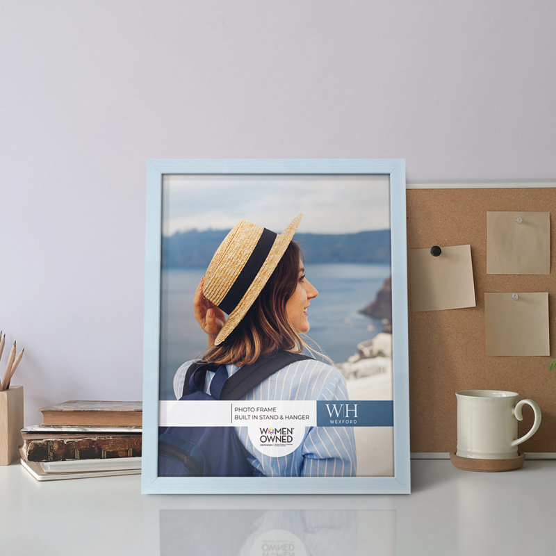 Apolline Wood Picture Frame, Baby Blue, 11" x 14"