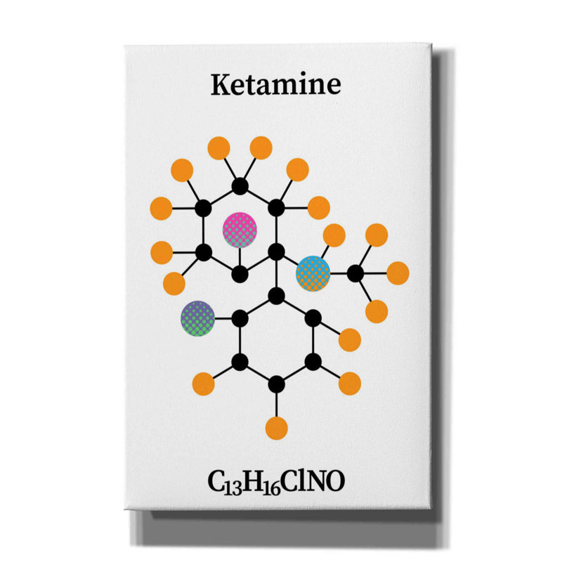 Ketamine Molecule par Maxim, H 18 po x l 12 po x P 0,75 po