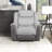 Walden 40" Modern & Contemporary Chenille and Polished Microfiber Reclining Chair with Two-Tone Upholstery, Pocket Coil Seating & Durable Support-1938379681