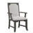 Dabbs Wood Dining Arm Chair In Gray