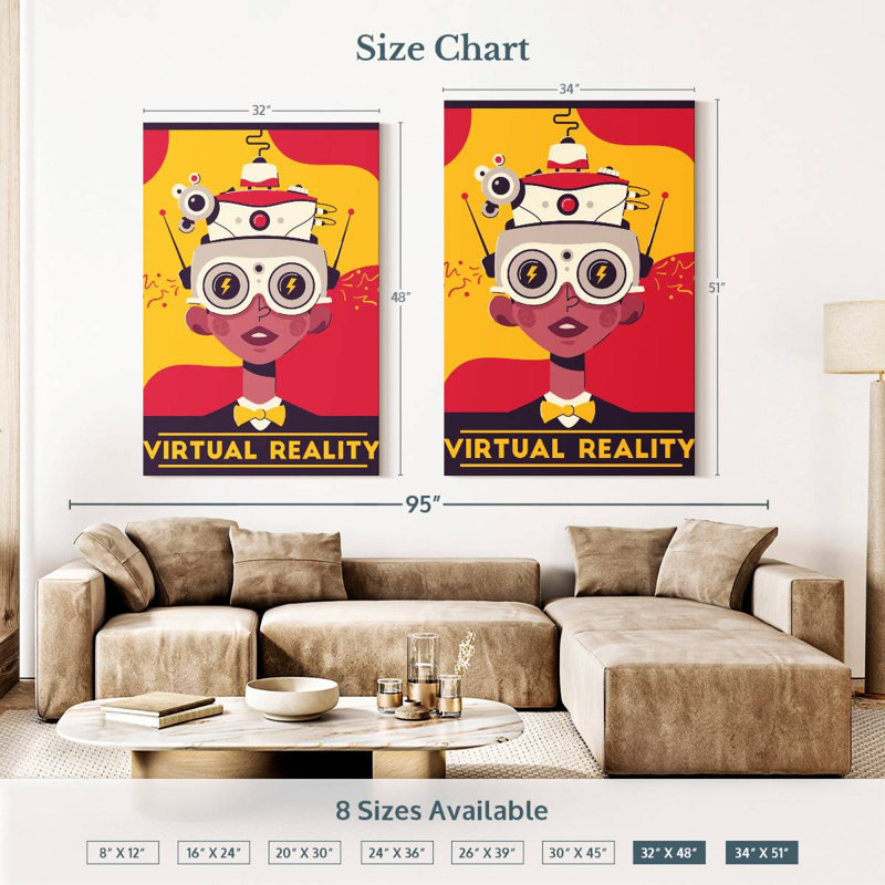 Virtual Reality Poster, 51" H x 34" W