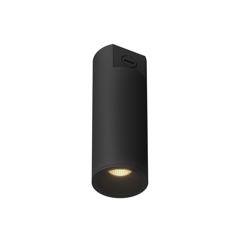Lorna 1 - Light LED Flush Mount, Black, 10" H x 3.25" W x 3.25" D, 14 W