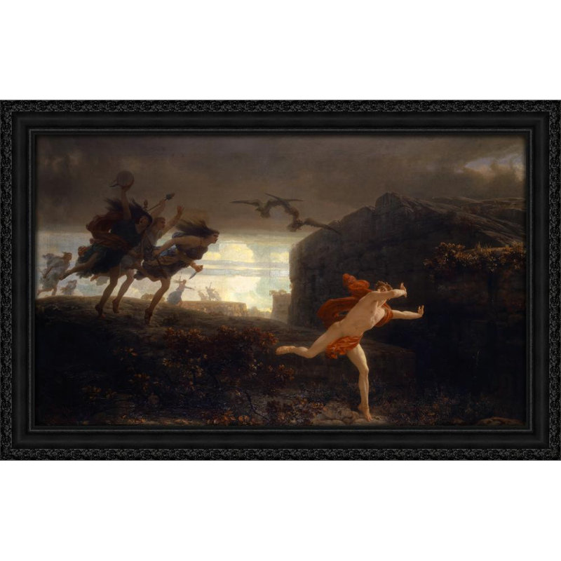 Pentheus Pursued by the Maenads (1864), 21" H x 32" W