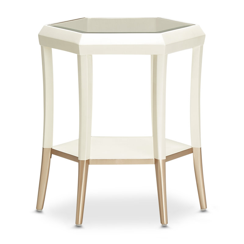 La Rachelle Glass End Table