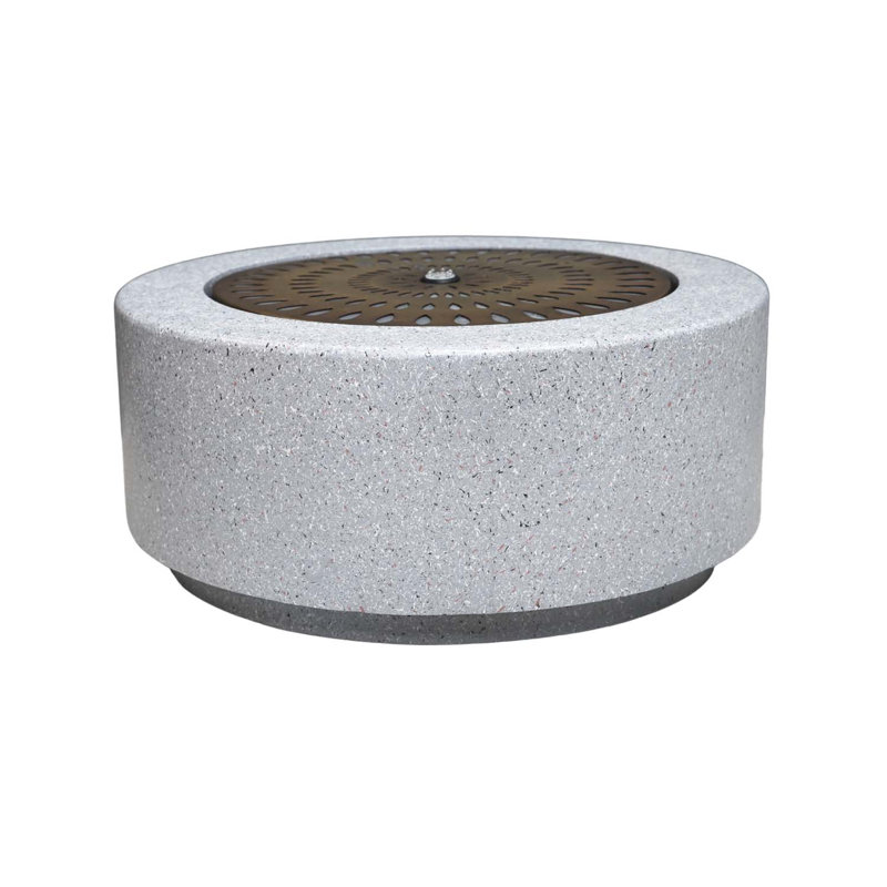 Outdoor Metal Fountain with Lights