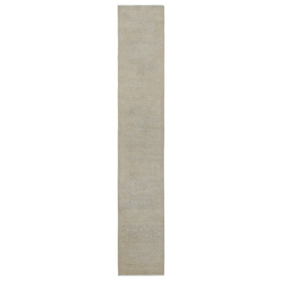 Daugherty Hand Knotted 3x16 Lt.Grey Runner