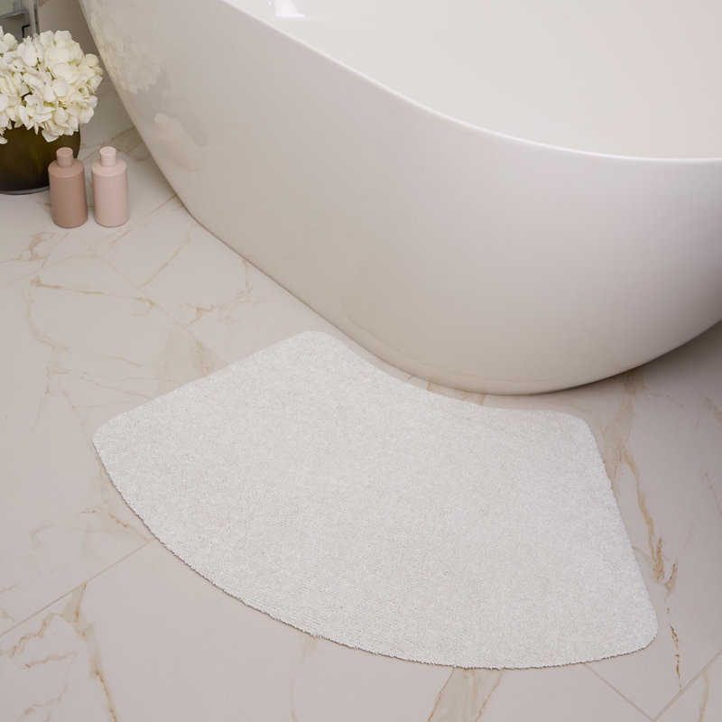 My Mat Soft Bathroom Curve bath mat, Ivory