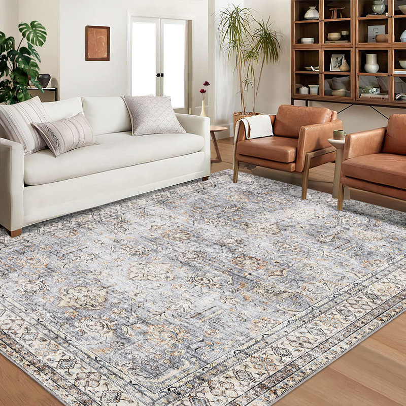 Tapis Antonial avec envers antidérapant, Rectangle 5 pi x 7 pi