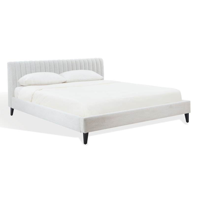 Lit en chenille Kerribecca, Taupe, King