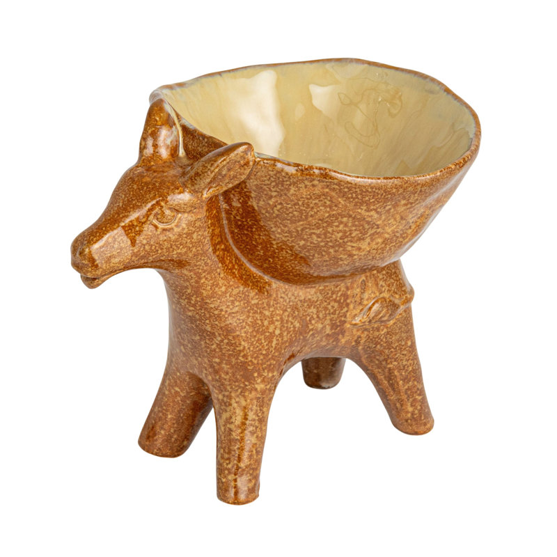 Rustic Stoneware Donkey Bowl