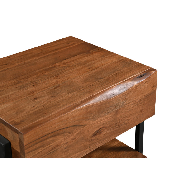 Table de chevet 2 tiroirs Keerat