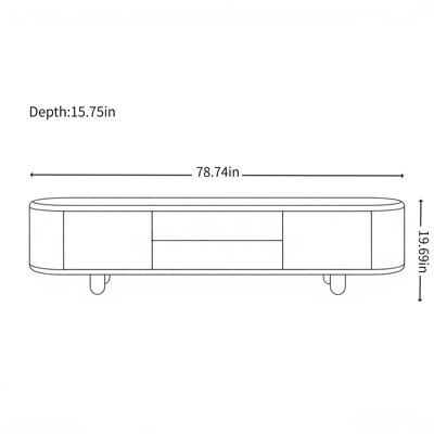 Simple and Creative Storage Design TV Cabinet