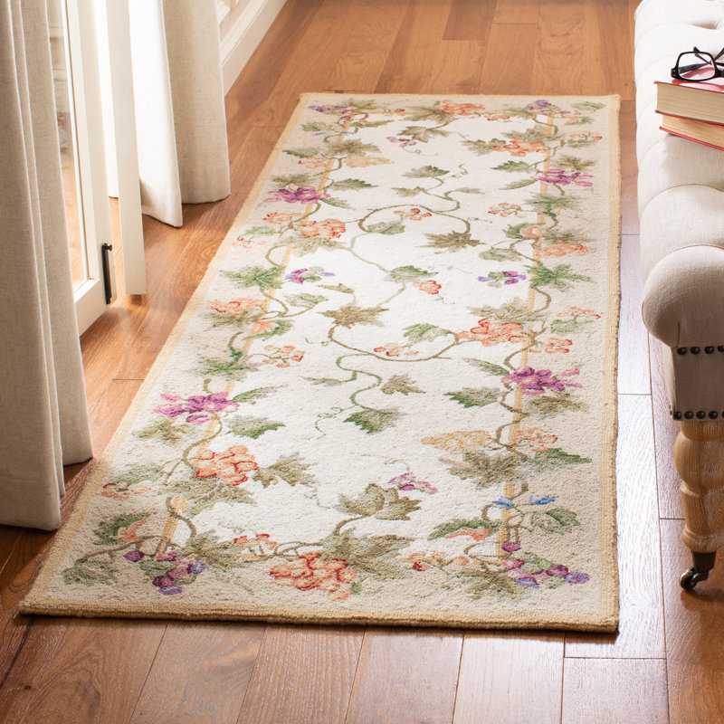 Brayton Hand Hooked Wool Pile Rug, Runner 3' x 10'