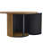 A Modern Circular Coffee Table With A Diameter Of 27.5 Inches Interprets Home Aesthetics And Practicality. MDF Material,Cylindrical Table Leg Design.Becoming The Visual Focal Point Of Home Decoration.