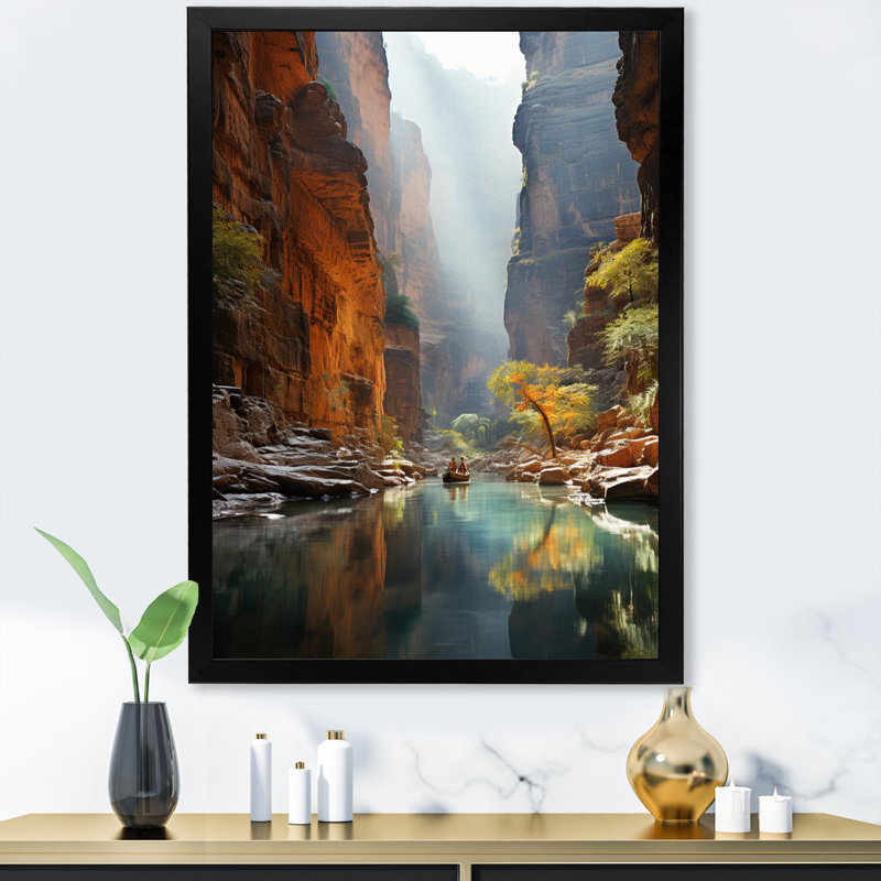 Baylum Canyon Reverie Empling II - Imprimé, H 44 po x l 34 po x P 1,5 po, Cadre photo noir