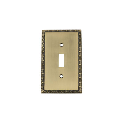 Egg and Dart 1-Gang Toggle Light Switch Wall Plate