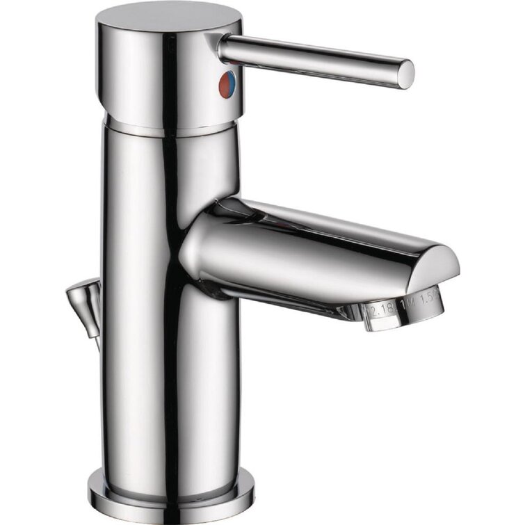 Trinsic Single Hole Bathroom Faucet with Drain Assembly, Single Handle Bathroom Sink Faucet