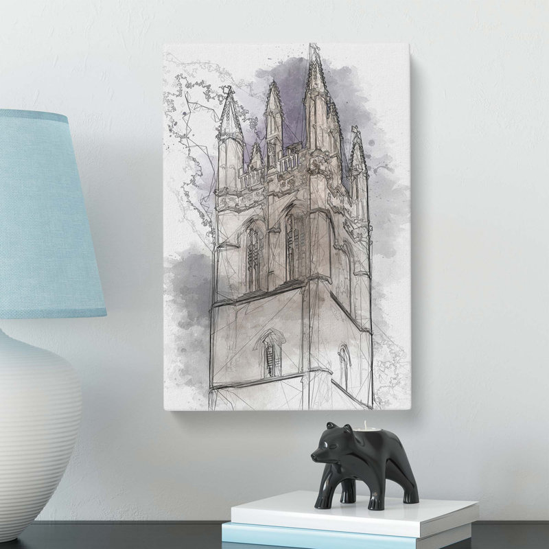 Magdalen Tower in Oxford England - Wrapped Canvas, 61 cm H x 40.6 cm W