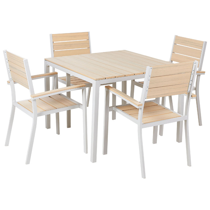 Akaja 4 - Person Patio Dining Set with Square Table
