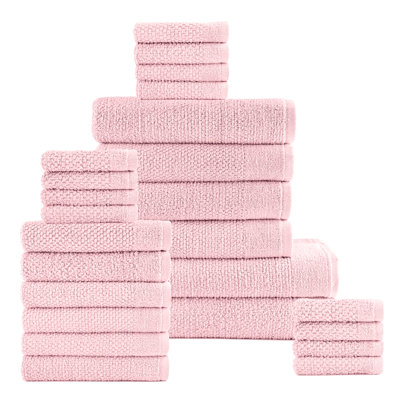Ensemble de serviettes de bain en coton 24 pièces Dan River