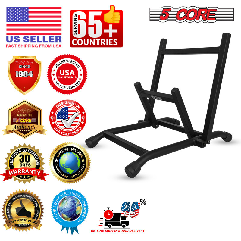 Amp Stand Heavy Duty Metal Build Adjustable Guitar amplifier Low Profile Folding Collapsible