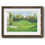 Fairway Shot II - reproduction encadrée rustique avec tableau mat-1663218298-1663218293