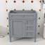 Meuble-lavabo élégant avec tablettes et tiroirs réglables-1579370700