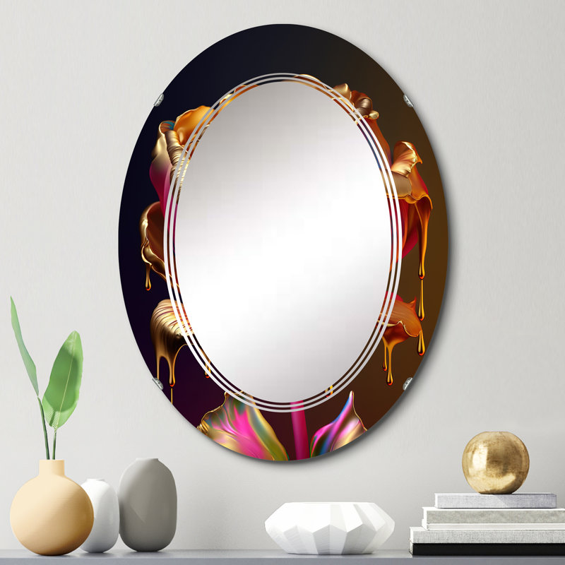 Miroir mural Rainbow Peony, 30 po x 20 po
