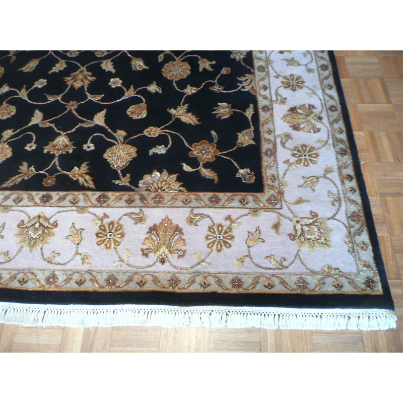 Tapis de zone noué la 7 pi 11 po x 9 pi 10 po one-of-kind-black Josephson