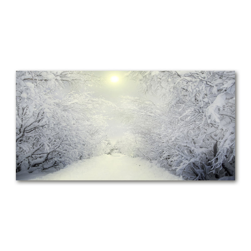 A Beautiful Winter Forest - Wrapped Canvas Print