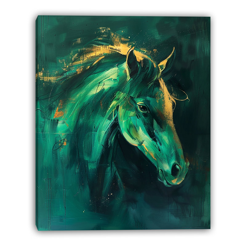 Emerald Surge Wrapped Canvas Wall Art, 40"W x 40"H x 1.5"D