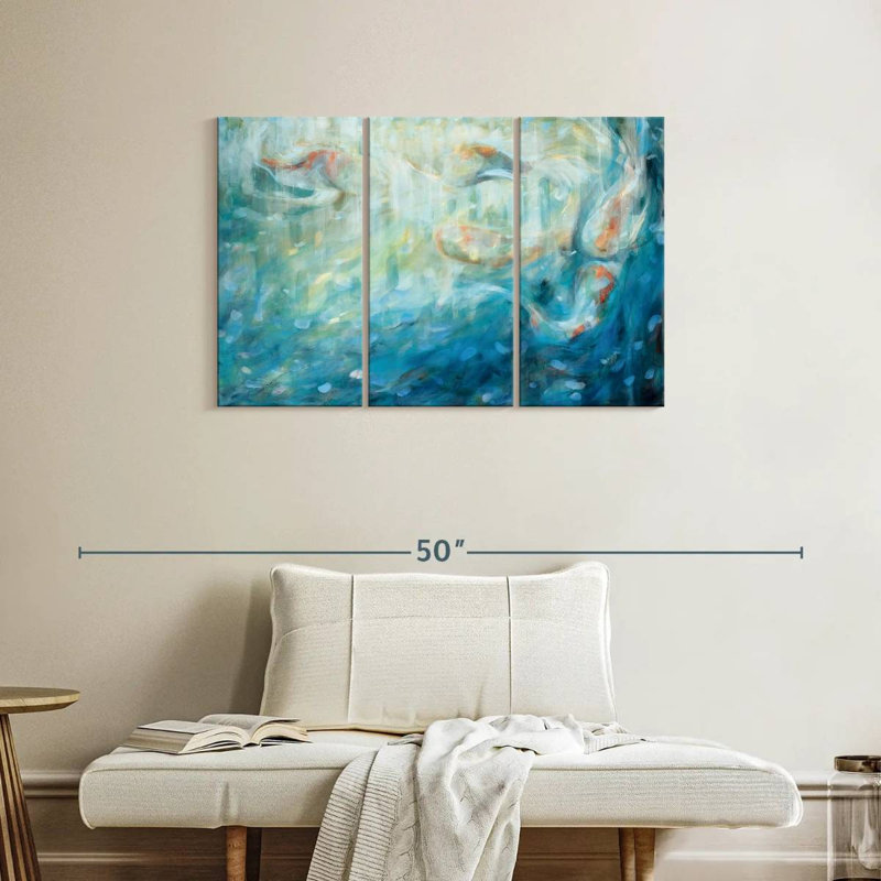Brampt Playing Koi, 24" H x 38" W
