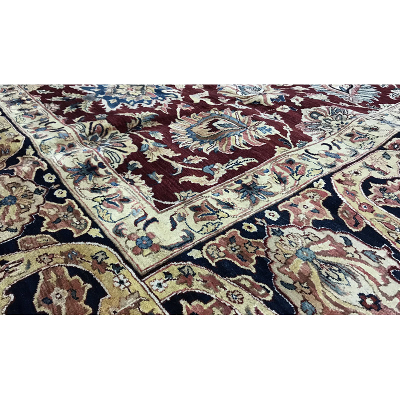Sona Wool Oriental Area Rug in Red/Beige