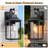 Mozingo 1 - Light Clear Glass Outdoor Wall Lantern with Dusk to Dawn-1598351531