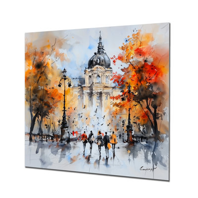 Vienna Wisdom Landscape I - Cityscapes Metal Wall Art Decor, Vienna Metal Print