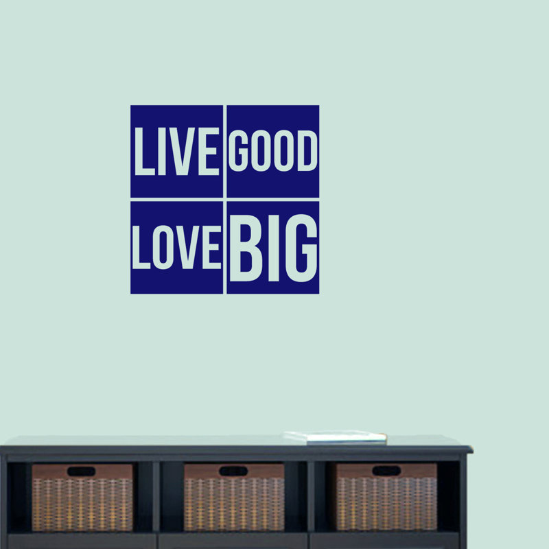 Décalcomanie murale big good love big Weathers, Bleu marine